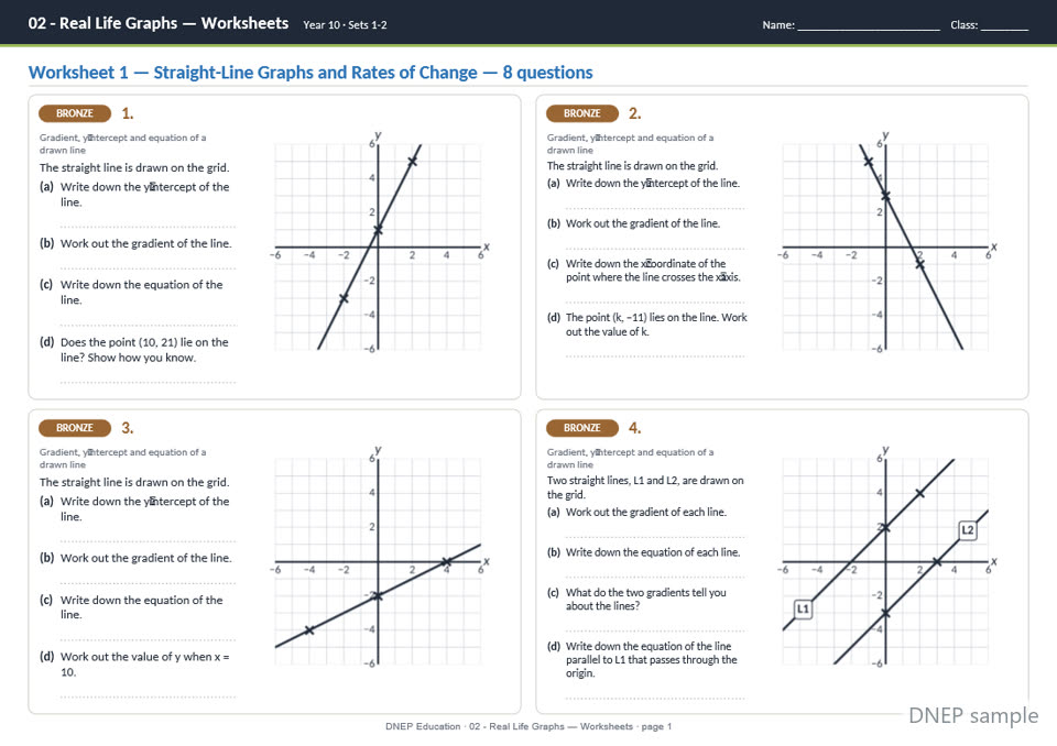 Worksheets